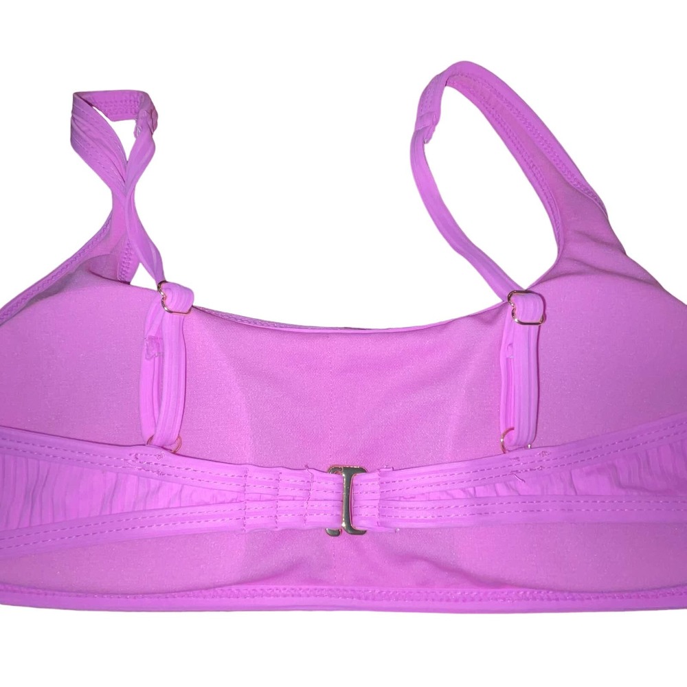 California Waves Juniors' Bralette Bikini Top, orchid XL - Picture 4 of 6